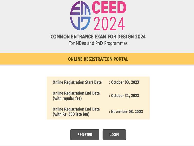 CEED 2024: Registrations Begin On ceed.iitb.ac.in, Apply By October 31 IIT Bombay Design Exam On January 21 CEED 2024: Registrations Begin On ceed.iitb.ac.in, Apply By October 31