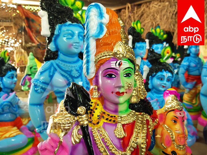 Navratri Golu Dolls:  35 வடிவிலான கொலு பொம்மைகள்...விழுப்புரத்தில் தயாரிக்கும் பணியில் தொழிலாளர்கள் தீவிரம்