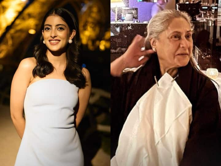 Navya Naveli Nanda shared Jaya Bachchan glimpse from Paris Fashion Week captioned finally smiles for paps 'आखिरकार पैप्स के लिए मुस्कुराईं', नातिन Navya Naveli Nanda ने Jaya Bachchan की फोटो शेयर कर लिखा कैप्शन