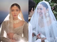 Mahira Wedding: આઇસ બ્લૂ ચણીયા-ચોળીમાં ગજબની સુંદર લાગી પાકિસ્તાની હીરોઇન માહિરા ખાન, લગ્નની અનસીન તસવીરો...