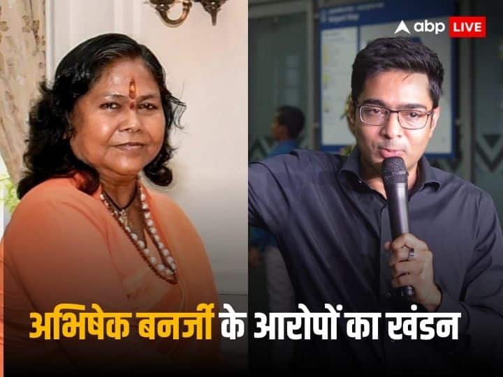 Sadhvi Niranjan denied Abhishek Banerjee allegation giriraj singh Supported Union minister केंद्रीय मंत्री साध्वी निरंजन ज्योति ने टीएमसी के आरोपों का किया खंडन, बोलीं- 'ढाई घंटे किया इंतजार, लेकिन...'
