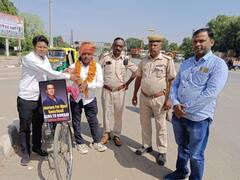 एक्टर सोनू सूद के कामों से इतना प्रभावित हुआ शख्स, मिलने के लिए साइकिल से निकला मुंबई, धौलपुर में हुआ स्वागत