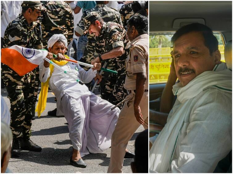 Sanjay Singh Arrest news Arvind Kejriwal Judicial System BJP AAP Protest Delhi liquor scam Rajghat 'If Kejriwal Has Faith In Judicial System...': BJP On AAP Protest Over Sanjay Singh's Arrest