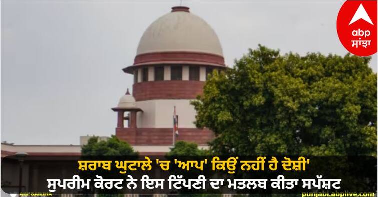 delhi excise policy case  SC hearing aap being accused manish sisodia know details Delhi Excise Policy Case:  ਸ਼ਰਾਬ ਘੁਟਾਲੇ 'ਚ 'ਆਪ' ਕਿਉਂ ਨਹੀਂ ਹੈ ਦੋਸ਼ੀ', ਸੁਪਰੀਮ ਕੋਰਟ ਨੇ ਇਸ ਟਿੱਪਣੀ ਦਾ ਮਤਲਬ ਕੀਤਾ ਸਪੱਸ਼ਟ