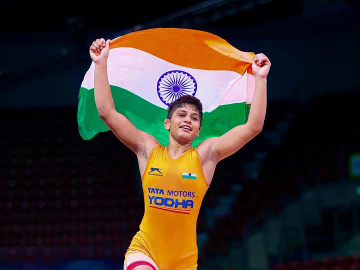 Asian Games 2023 Indian wrestler Antim Panghal won bronze in women's 53kg category by beating World Medalist Bat-Ochir Bolortuya Asian Games 2023: अंतिम पंघाल ने विश्व विजेता को हराकर रेस्लिंग में जीत ब्रॉन्ज, भारत के खाते में 86वां पदक