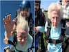 104-Year-Old Woman Skydives In Attempt To Create World Record. WATCH
