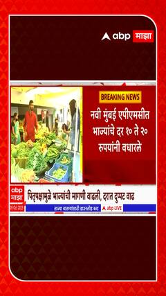 Navi Mumbai APMC  :   पितृपक्ष सुरू असल्यामुळे भाज्यांची मागणी वाढली : ABP Majha