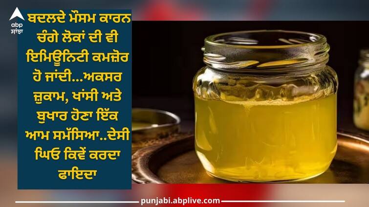 smart ways to use ghee for cold cough and fever health news Desi Ghee: ਕੀ ਬੁਖਾਰ, ਜ਼ੁਕਾਮ ਅਤੇ ਖੰਘ ਲਈ ਕਰਦੇ ਹੋ ਦੇਸੀ ਘਿਓ ਦੀ ਵਰਤੋਂ ? ਤਾਂ ਇਹ ਹੈ ਖਾਣ ਦਾ ਸਹੀ ਤਰੀਕਾ ਨਹੀਂ ਤਾਂ ਸਰੀਰ ਨੂੰ...