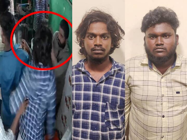 Chennai near Tambaram CCTV footage of youths beating and kicking an employee for asking for money for biryani eaten TNN சாப்பிட்டதுக்கு காசு கேக்குறியா ?... ஹோட்டல் ஊழியரிடம் பாக்சிங்கில் ஈடுபட்ட இளைஞர்கள் - சென்னையில் அட்டூழியம்