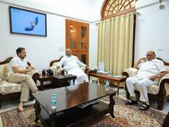 मल्लिकार्जुन खरगे और राहुल गांधी से मिले शरद पवार, कांग्रेस अध्यक्ष बोले- हर चुनौती के लिए तैयार हैं