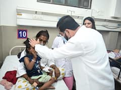 Goregaon Fire : गोरेगावमधील आगीत जखमी झालेल्यांची मुख्यमंत्री शिंदेंनी घेतली भेट, पाहा फोटो