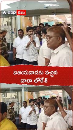 గన్నవరం విమానాశ్రయానికి చేరుకున్న నారా లోకేశ్