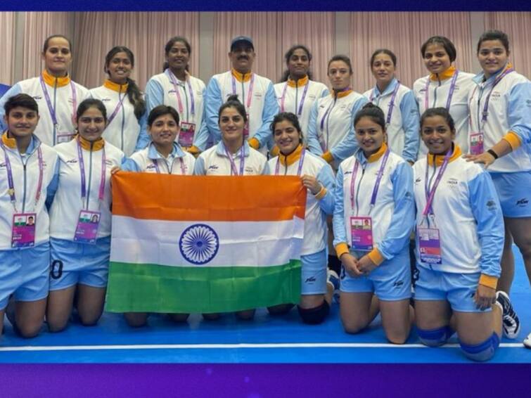 Asian Games 2023 India women's kabaddi team wins GOLD after beating Chinese Taipei  medal tally reaches 100 Asian Games 2023: ஆசிய விளையாட்டு - கபடி பிரிவில் தங்கம் வென்ற இந்தியா - மொத்தமாக 100 பதக்கங்களை குவித்து அசத்தல்