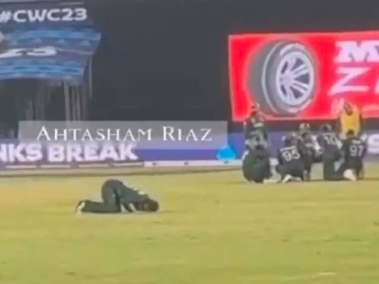 Mohammad Rizwan Offers Namaz On Field During ICC Cricket World Cup Match Between Pakistan And Netherlands WATCH Mohammad Rizwan Offers Namaz On Field During ICC Cricket World Cup Match Between Pakistan And Netherlands - WATCH