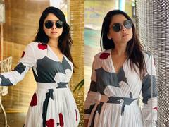 Sonalee Kulkarni: सोनाली कुलकर्णीचा क्लासी लूक; फोटोंनी वेधलं लक्ष