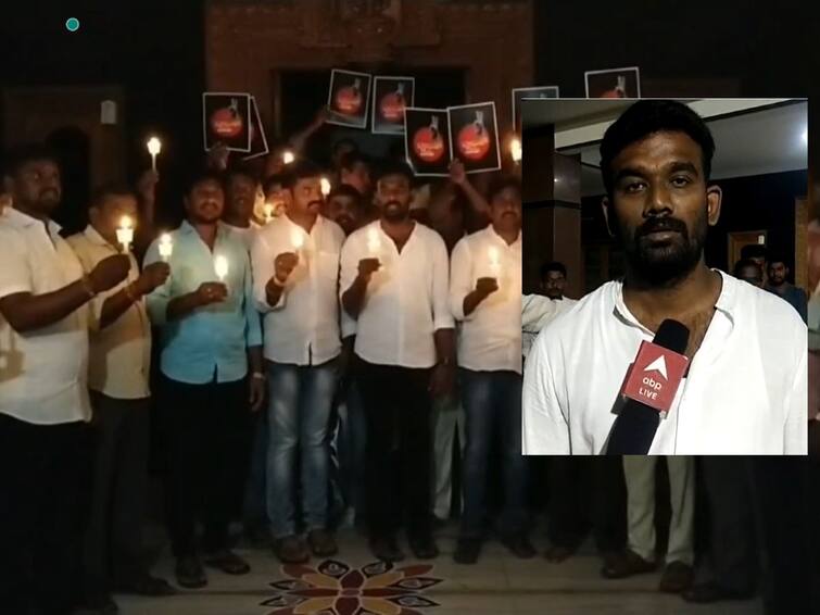 TDP Kanthitho Kranthi: Paritala Sriram TDP leaders protest to against arrest of Chandrababu TDP Kanthitho Kranthi: అనంతపురంలో కాంతితో క్రాంతి - క్యాండిల్స్, కాగడాలు వెలిగించి చంద్రబాబుకు సంఘీభావం