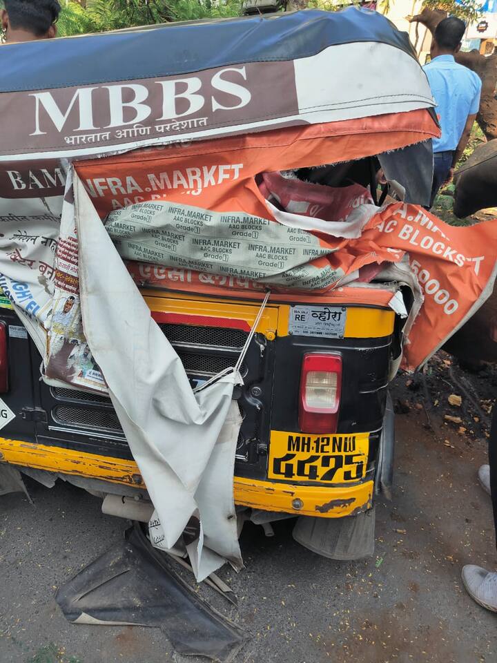 अग्निशमन दलाचे कोथरूड केंद्रप्रमुख गजानन पाथरूडकर आणि राजेश जगताप यांच्या मार्गदर्शनाखाली जवानांनी रिक्षावर पडलेले झाड बाजूला काढले.