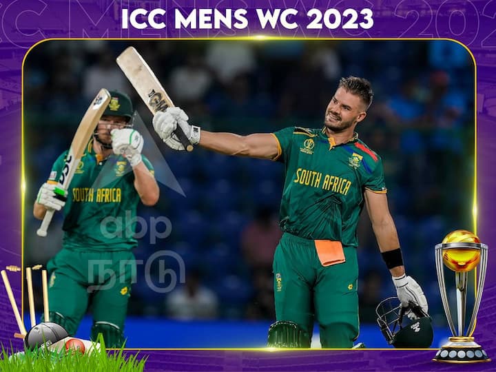 SL Vs SA ICC Cricket World Cup 2023 South Africa team Get Highest Runs Three Players Scores Hundreds in One Match Aiden Markram Scores Fastest Hundred In ODI WC ICC Cricket World Cup 2023: சாதனை மேல் சாதனை.. சிக்கிய இலங்கையை சிதைத்த தென் ஆப்ரிக்கா படைத்த வரலாற்று பட்டியல் இதோ..