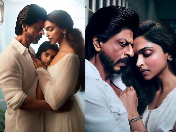 Shah Rukh Khan Deepika Padukone: एक फैन ने फिल्म जवान की AI वर्जन तस्वीरों को बनाया है. इन फोटोज में शाहरुख खान और दीपिका पादुकोण एक दम अलग लुक में नजर आ रहे हैं.