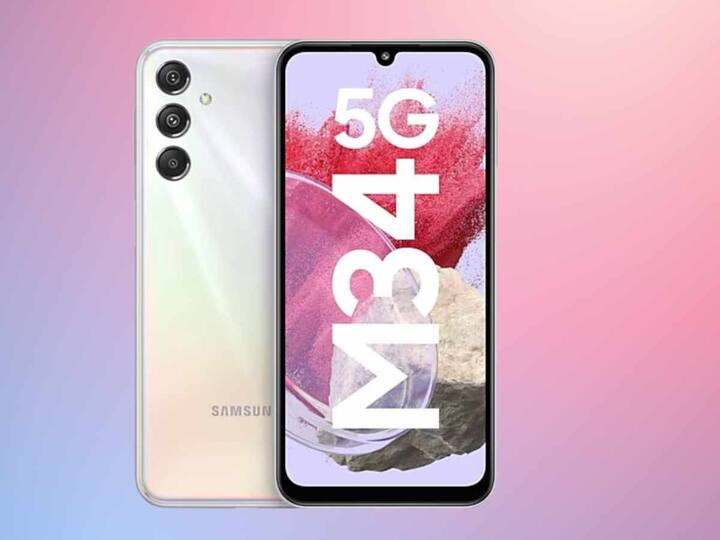 Samsung Galaxy M34 5G | Sale price: Rs 16,499; MRP: Rs 24,499 | It offers a 6.5-inch Super AMOLED Display, FHD+ Resolution and 1080 x 2340 Pixels Protected by Corning Gorilla Glass 5. It also has a 6000mAH Lithium-ion battery. (Image: Samsung)