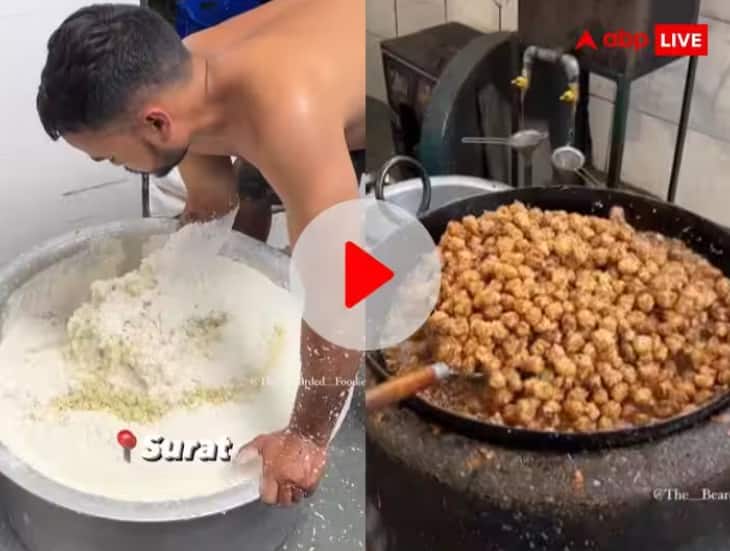 gobi manchurian making process video viral on social media weird news marathi VIDEO: मंच्युरियन खाण्याचे शौकिन आहात? तर आधी 'हा' किळसवाणा व्हिडीओ पाहाच...