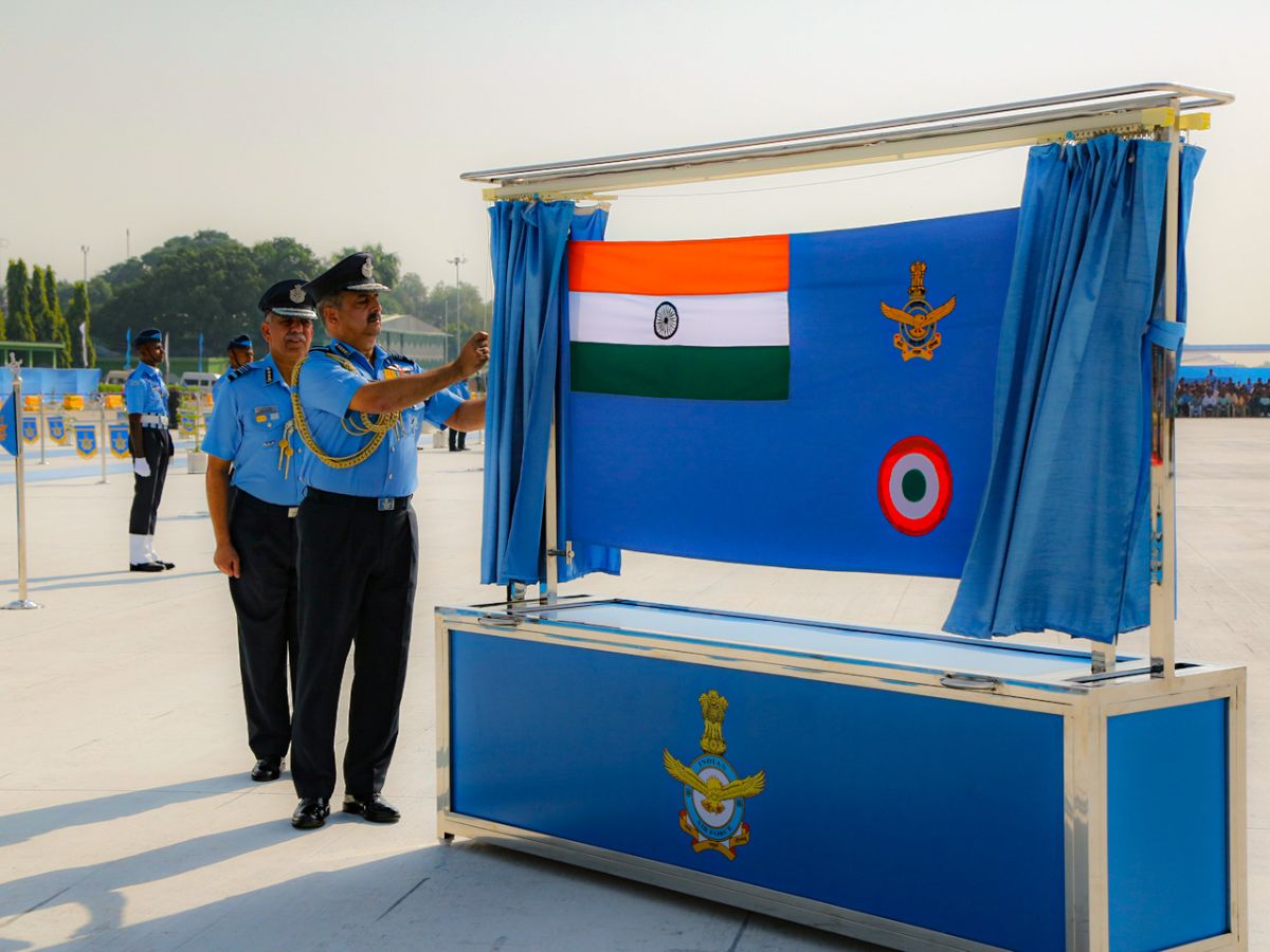 Indian Air Force Unveils New Ensign After 72 Years In UP's Prayagraj