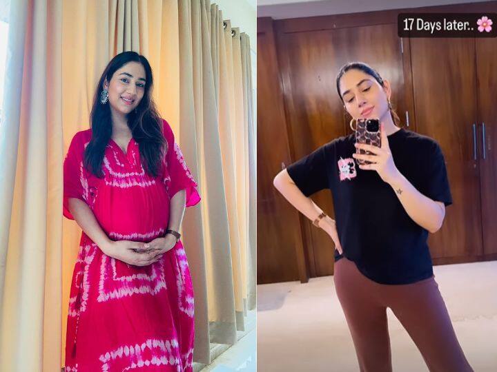 Rahul Vaidya wife Disha Parmar pregnancy weight loss Bade Achhe Lagte Hain actress shares photo Whattt! डिलीवरी के 17 दिन बाद ही दिशा परमार ने घटाया इतना वजन, 'बड़े अच्छे लगते हैं' फेम एक्ट्रेस ने फैंस को दिखाई झलक