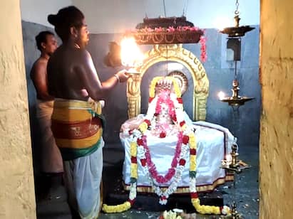 mayiladuthurai kodankudi  Karkodaganathar Temple ragu keedhu  Mayiladuthurai: ராகு - கேது பெயர்ச்சி புகழ்பெற்ற கோடங்குடி கார்கோடகநாதர் சுவாமி கோயிலில் குவிந்த பக்தர்கள்