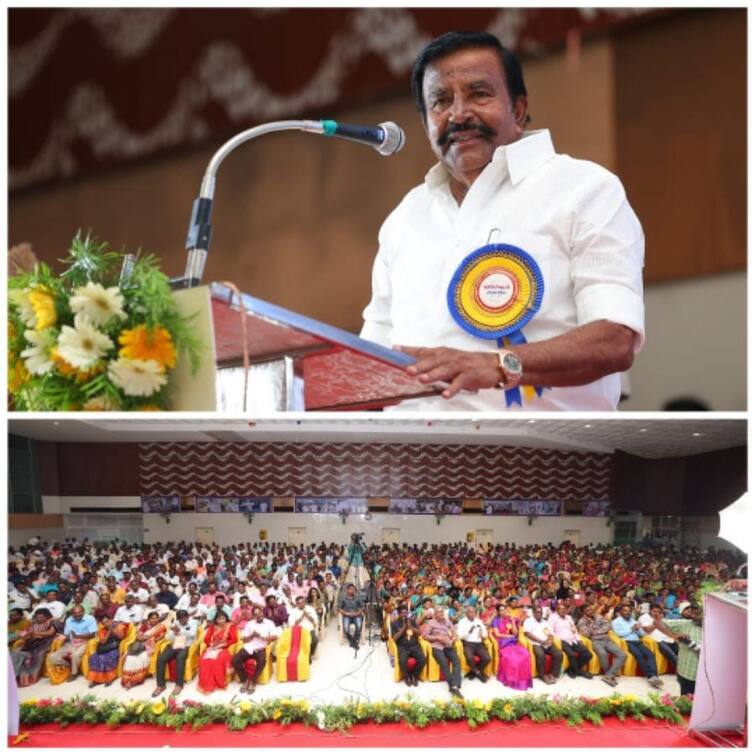 I am the one who was chased away and beaten by MGR as DMK Karan - Minister Nehru speech. ”எம்.ஜி.ஆரால் திமுககாரன் என்று விரட்டி அடிக்கபட்டவன் நான்” - அமைச்சர் நேரு சொன்ன காரணம்!