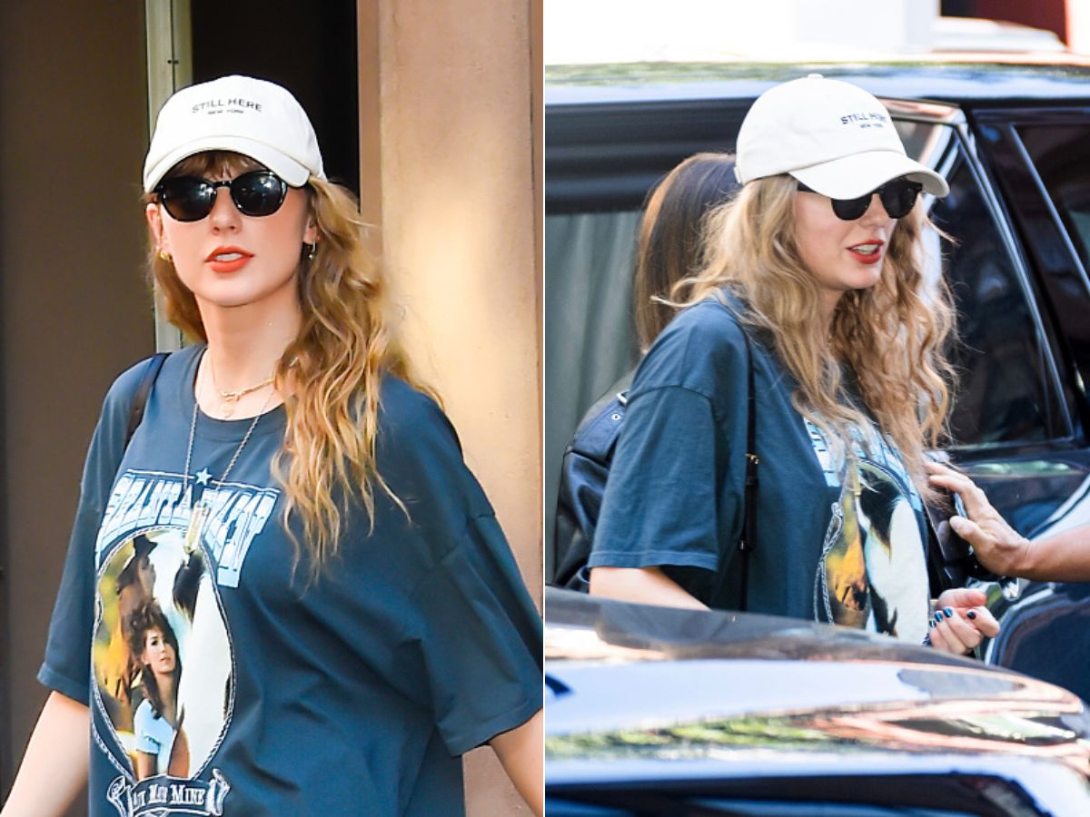 Taylor Swift's Latest Look Fuses Princess Diana With '90s Dad Fashion