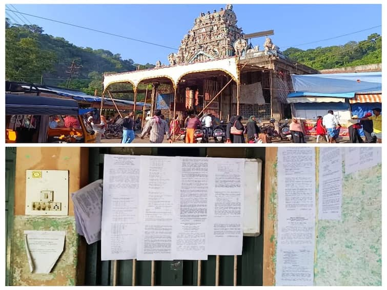 Tenkasi: temple administration decided to set up a shop again at the site of the fire incident on the bank of cuttralam Falls TNN குற்றால அருவி கரையில் தீ விபத்து ஏற்பட்ட இடத்தில் மீண்டும் கடை - இந்து அமைப்புகள் எதிர்ப்பு