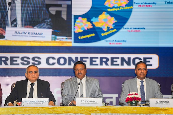 मुख्य निर्वाचन आयुक्त के अनुसार, इन पांच राज्यों में 60 लाख से अधिक मतदाता 18 से 19 साल के आयु वर्ग के हैं जो पहली बार मतदान करेंगे. कुमार ने कहा कि इन पांच राज्यों में 1.77 लाख मतदान केंद्र होंगे, जिनमें से 1.01 लाख में वेबकास्टिंग की सुविधा होगी.