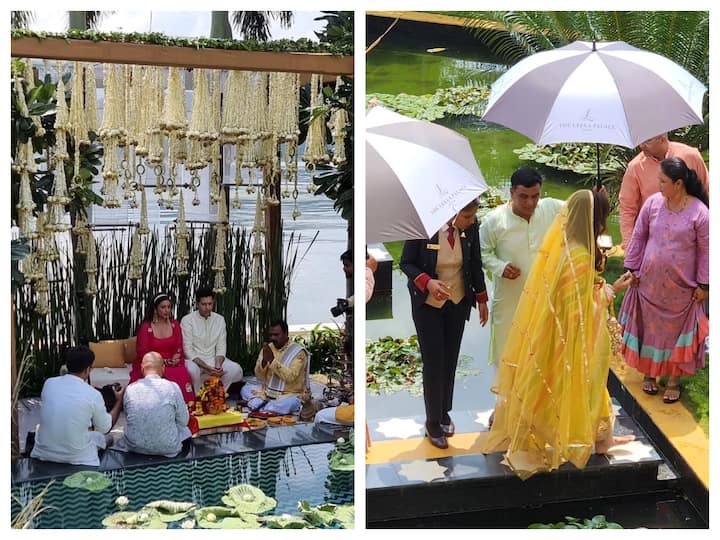 Parineeti Chopra and Raghav Chadha got married in Udaipur on September 24 in a two-day wedding festivities. Pictures from their pre-wedding functions have surfaced online.