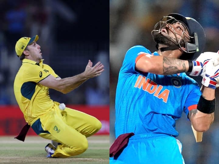 India vs Australia Mitchell Marsh dropped virat kohli catch Chennai World Cup 2023 VIDEO: ऑस्ट्रेलिया ने कैच नहीं मैच छोड़ा, टीम इंडिया के खिलाफ ये था मुकाबले का सबसे बड़ा टर्निंग पॉइंट