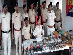 नालंदा में मिनी गन फैक्ट्री का भंडाफोड़, हथियार समेत भारी मात्रा में औजार बरामद, संचालक गिरफ्तार