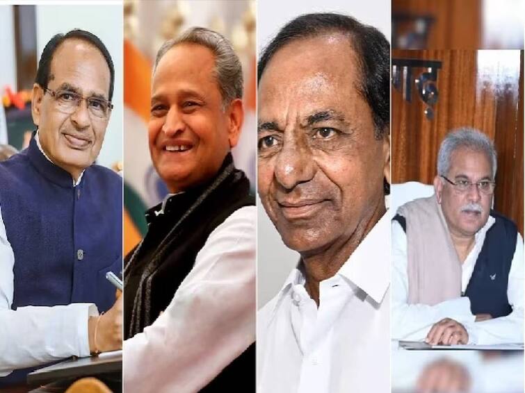 5 State Election ABP CVoter Opinion Polls Telangana Madhya Pradesh Rajasthan Mizoram  Chhattisgarh ABP CVoter Opinion Polls: கைமாறுகிறதா அதிகாரம்..? ஆட்சிக்குத் தயாராகும் கட்சிகள்; 5 மாநில தேர்தல் கருத்து கணிப்பு முடிவுகள் இதோ