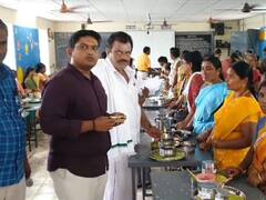 கரூரில் அரசு பள்ளியில் சிறுதானிய உணவு கண்காட்சி; ஆர்வத்துடன் பார்வையிட்ட மாணவர்கள்