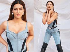 Kriti Sanon Aces Denim-On-Denim Outfit With Thigh High Boots - SEE PICS