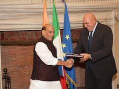 Rajnath Singh Meets His Italian Counterpart In Rome, Signs Defence Cooperation Agreement