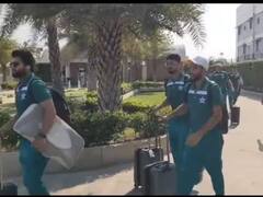 IND vs PAK : पाकिस्तानचा संघ अहमदाबादमध्ये दाखल, शनिवारी भारताविरोधात लढत, पाहा व्हिडीओ