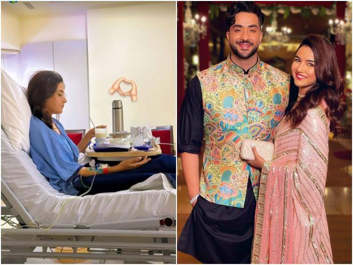 Jasmin Bhasin is hospitalized due to stomach infection now her boyfriend and actor Aly Goni Shar her health Update अब कैसी है Jasmin Bhasin की तबीयत? बॉयफ्रेंड Aly Goni ने अस्पताल से एक्ट्रेस की तस्वीर शेयर कर दिया हेल्थ अपडेट