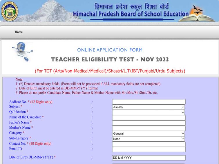 HP TET November 2023 Exam: Registrations Underway On hpbose.org, Apply By November 2 HP TET November 2023 Exam: Registrations Underway On hpbose.org, Apply By November 2