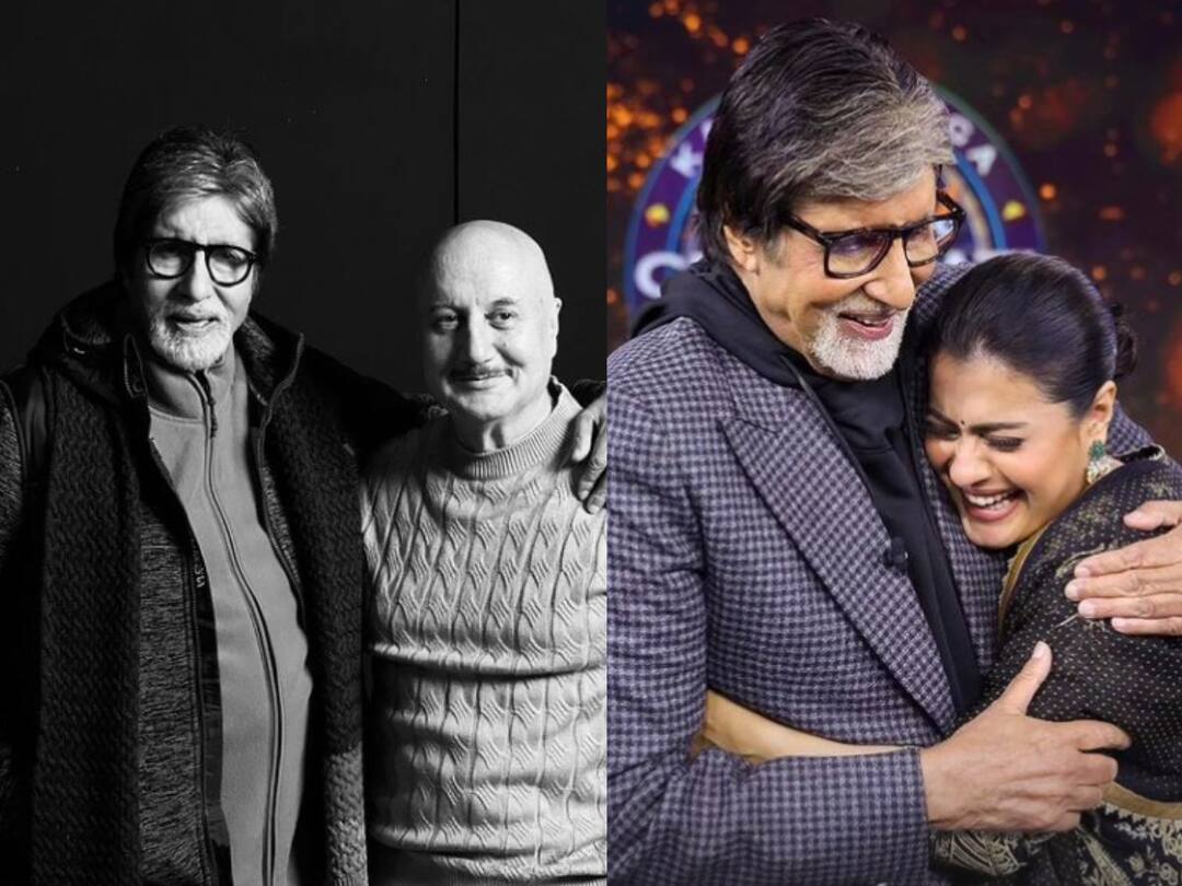 amitabh bachchan birthday ajay devgan to anupan kher this actors share special post Amitabh Bachchan Birthday:काजोल ते अनुपम खेर; 'या' कलाकारांनी खास पोस्ट शेअर करुन बिग बींना दिल्या वाढदिवसाच्या शुभेच्छा