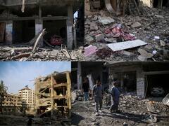 Rubble & Smoke: Gaza Grapples With Devastation As Israel Hits Back After Hamas Attack: IN PICS