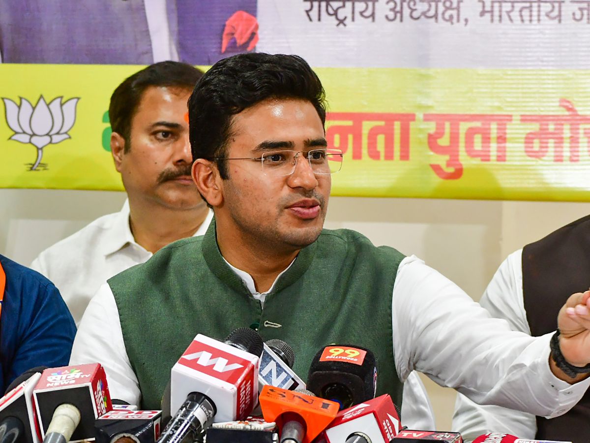 BJP Tejasvi Surya Accuses Chhattisgarh CM Sending Funds To Karnataka ...