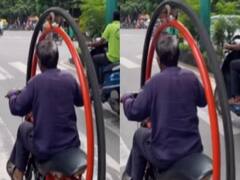 This Video Of Gujarat Man Riding A Monocycle Will Remind You Of Men In Black