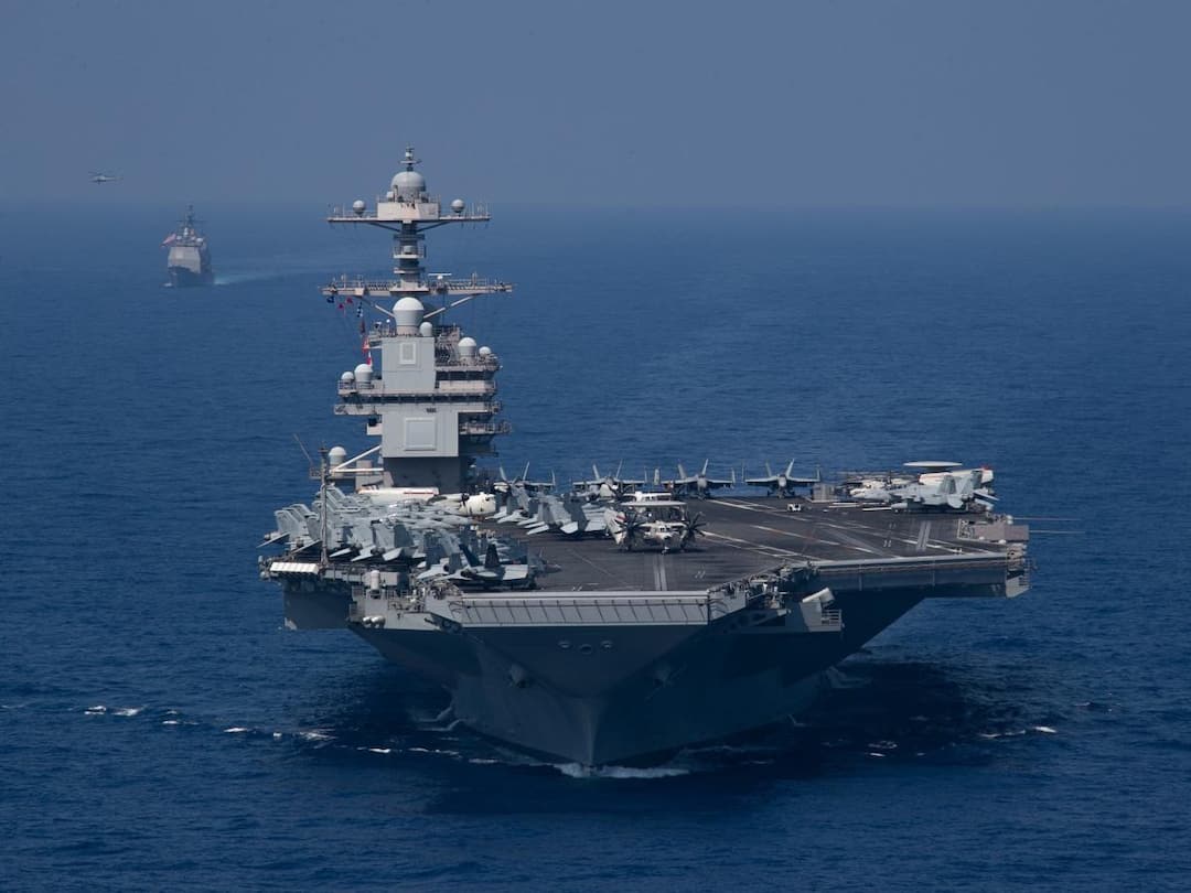 Israel-Hamas War USS Gerald R Ford deployed to assist Israel Israel-Hamas War: ఇజ్రాయెల్‌ అమ్ముల పొదిలో అమెరికా యుద్ధనౌక