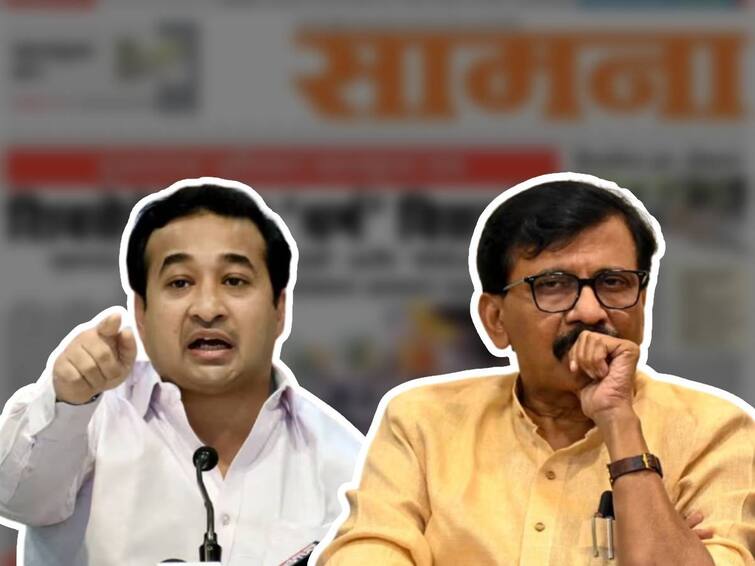 Saamana Editorial on BJP MLA Nitesh Rane over demand of only to Hindus Allow in Garba Dandiya Shiv Sena thackeray group Maharashtra Politics बाटग्यांचं 'लव्ह जिहाद' राष्ट्रीय एकात्मतेला तडे देतंय; 'सामना'तून नितेश राणेंवर हल्लाबोल