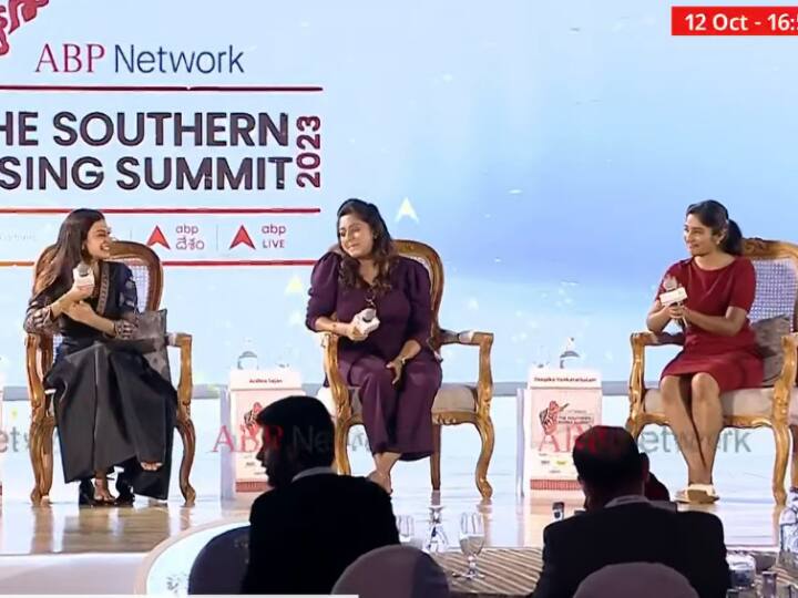 ABP Southern Rising Summit 2023 Deepika Venkatachalam ardhra sajan Chaithania Prakash Reveals about social media Unknown Fact ABP Southern Rising Summit 2023: स्किन टोन की वजह से खूब ट्रोल होती थीं सोशल मीडिया इंफ्लूएंजर दीपिका वेंकटाचलम, फिर ऐसे किया खुद को स्ट्रॉन्ग