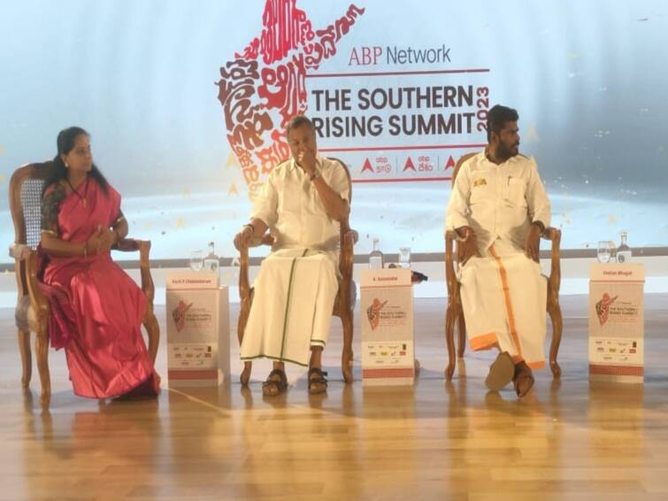 karti chidambaram Questions Essential Goods Price Congress Vs Bjp Rule ABP Southern Rising Summit 2023 Karti Chidambaram:“மாநில அதிகாரங்களை அபகரிக்கிறது; பன்முகத்தன்மையை சிதைக்க நினைக்கிறது பாஜக” - கார்த்தி சிதம்பரம்